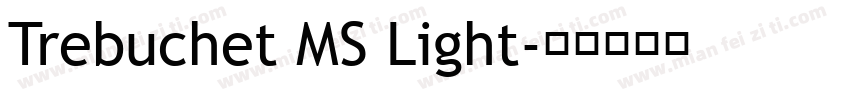 Trebuchet MS Light字体转换